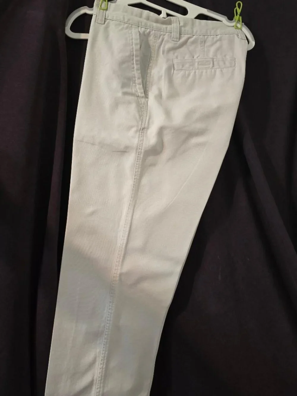 10 Columbia Vintage Womens White-off Relaxed Straight Pockets Casual